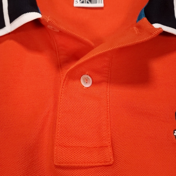 Pyscho Bunny by Robert Godley Mens Orange Polo Shirt Pima Cotton Size 5 NWOTs - Picture 3 of 12